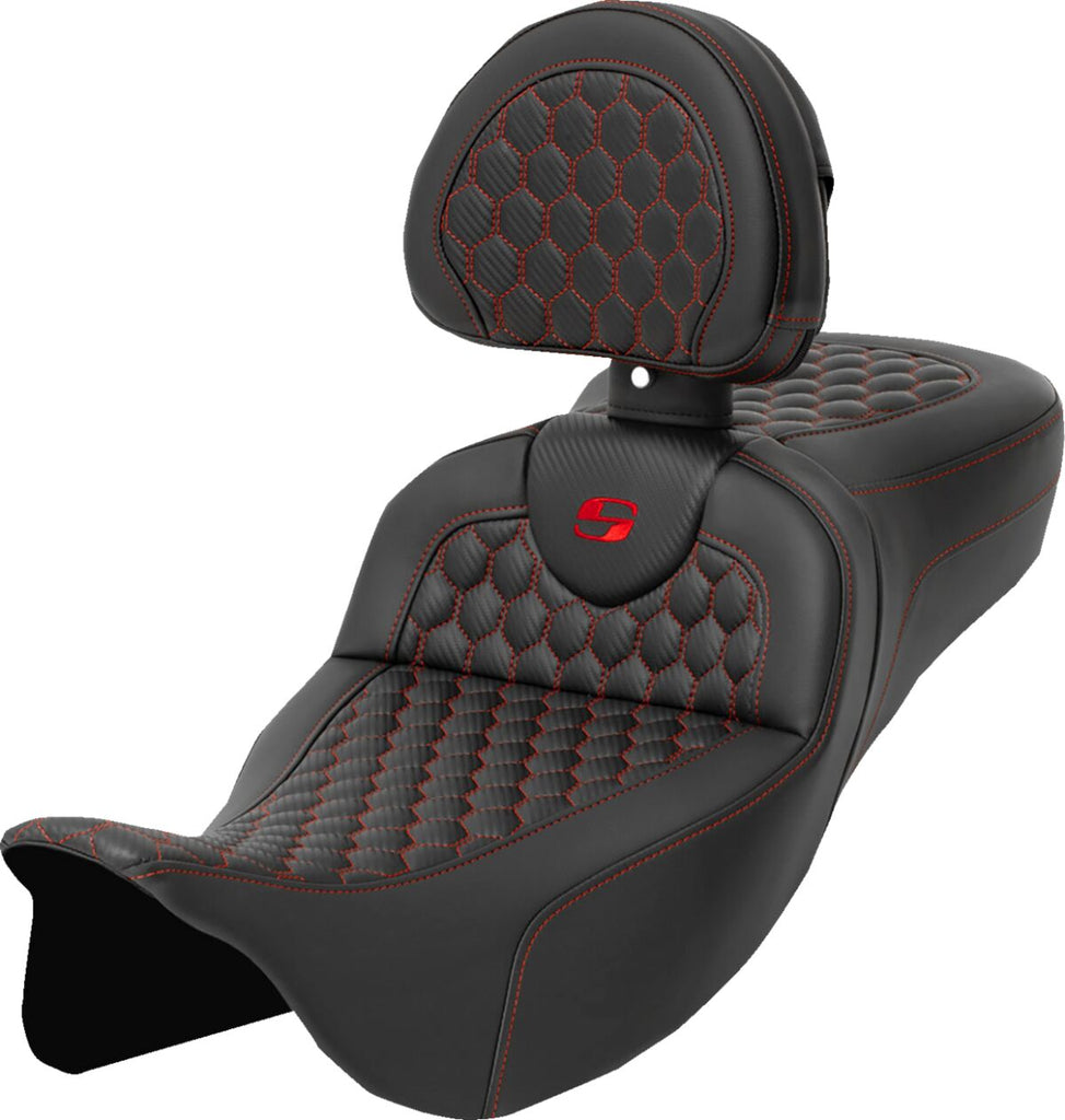 SEAT ROADSOFA HC W/BR RED STIT