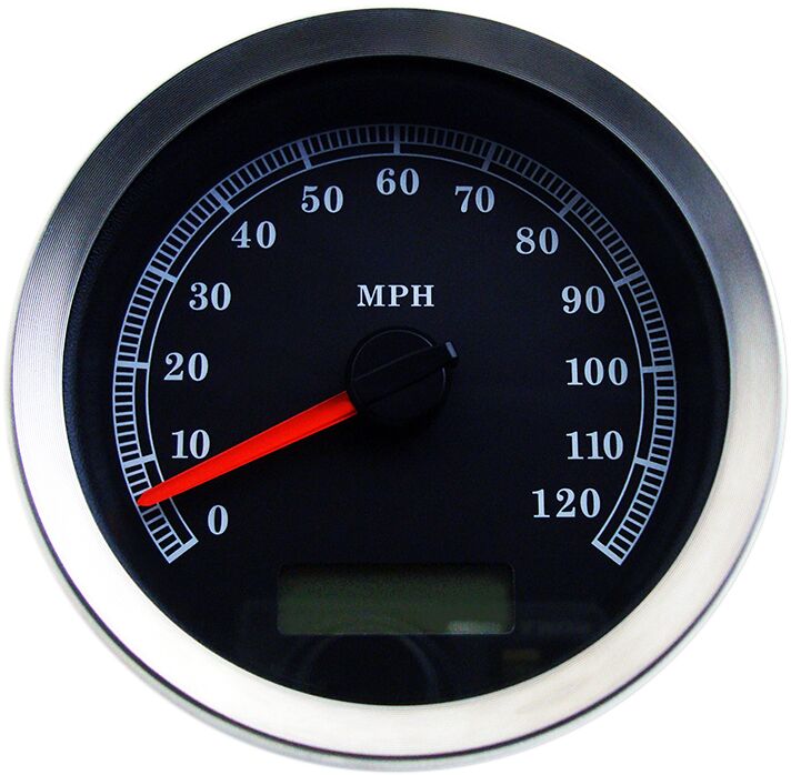 SPEEDOMETER BLK MPH 404-