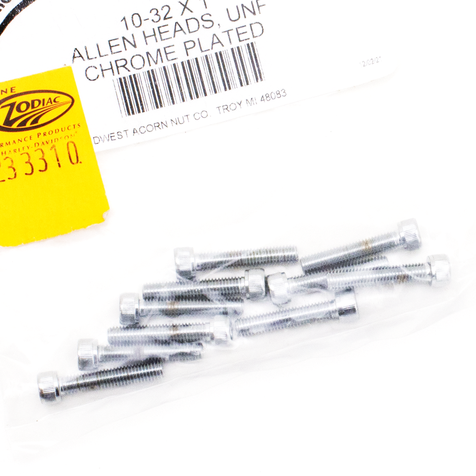 CHROME PLATED ALLEN HEAD SCREWS ASSORTMENT