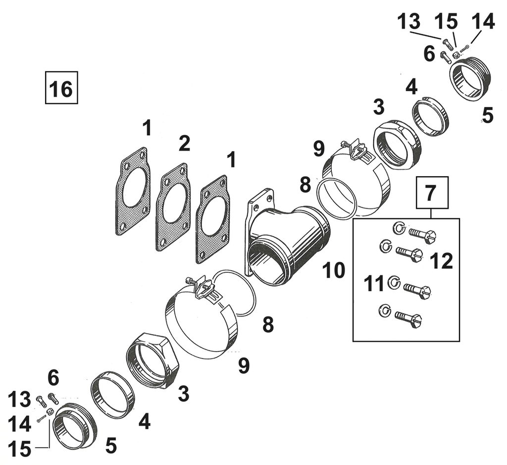 MANIFOLD PARTS FOR KNUCKLEHEAD & PANHEAD