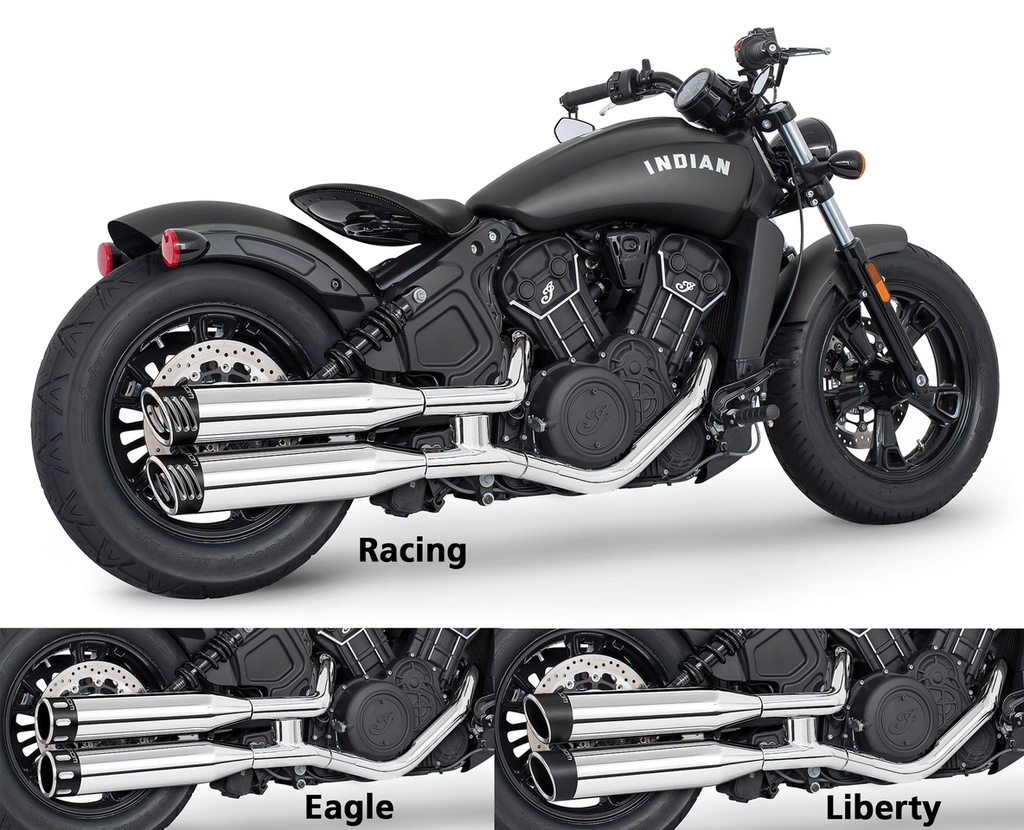 4" SLIP-ONS FOR INDIAN SCOUT 2015-2024