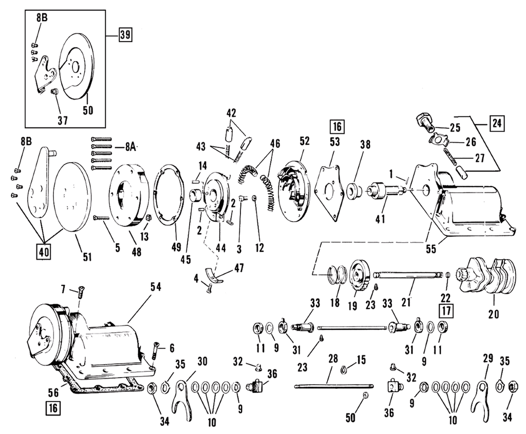 1952-1979 FOOT SHIFT RATCHET TOP