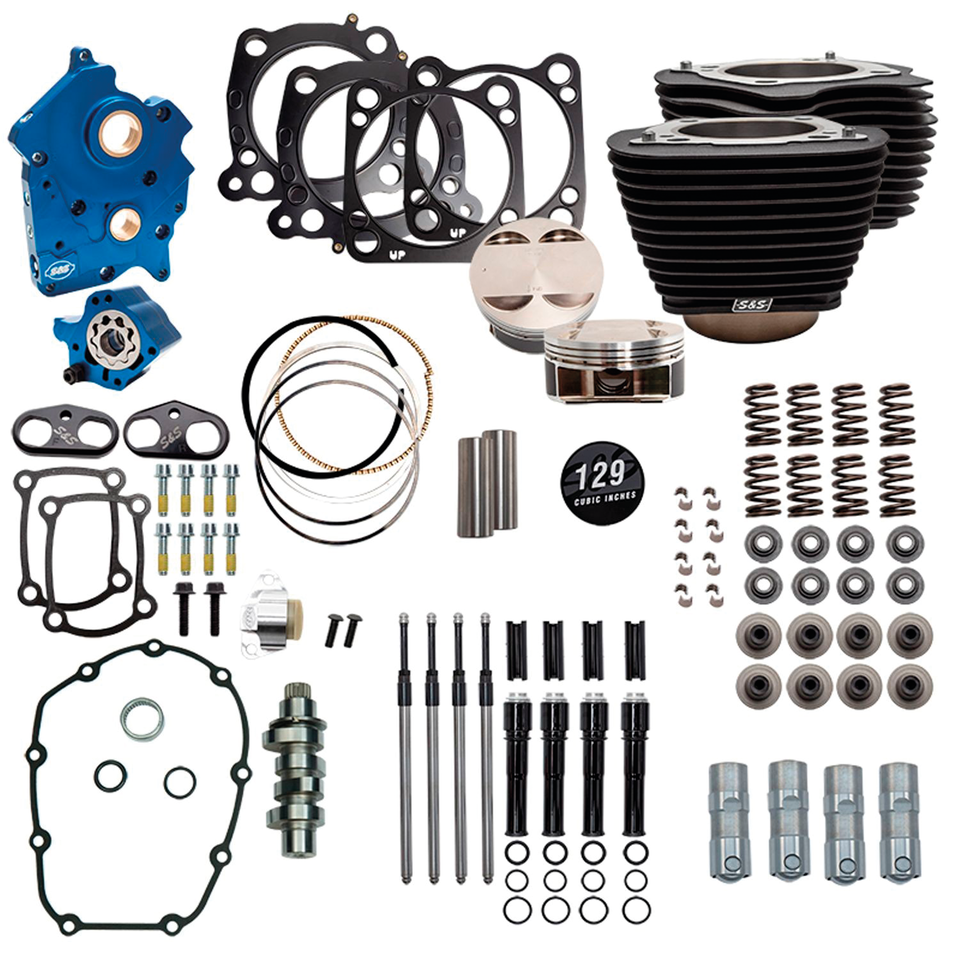 S&S 124CI, 128CI, 129CI & 132CI POWER PACKAGES FOR MILWAUKEE EIGHT