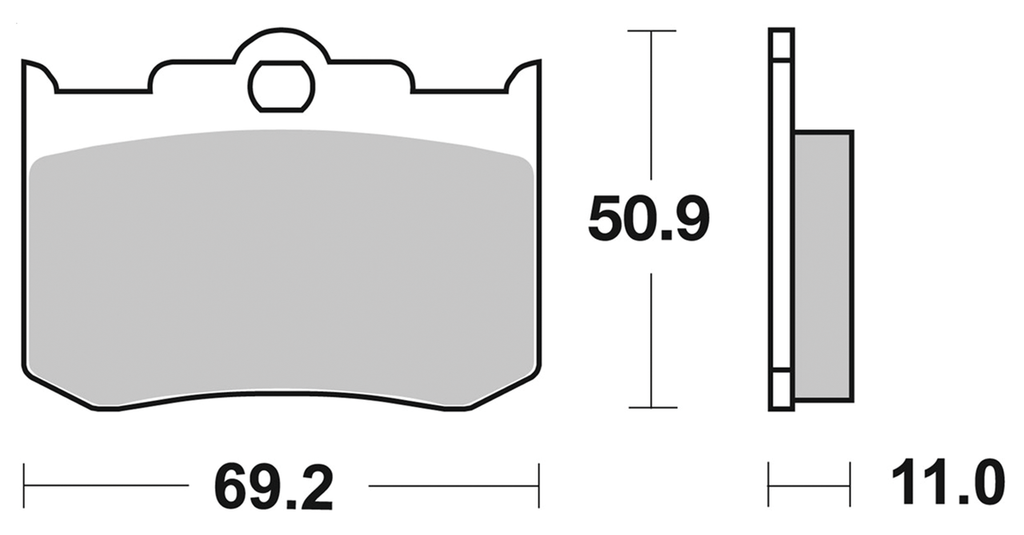 BRAKE PADS FOR AFTER MARKET CALIPERS