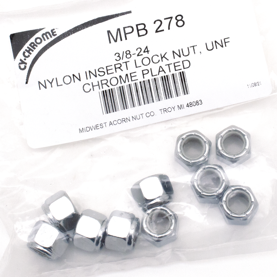 CHROME NYLOC NUT ASSORTMENT