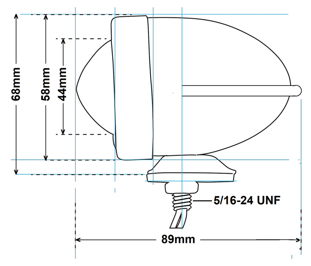 BULLET MARKER LIGHT "WINGED"