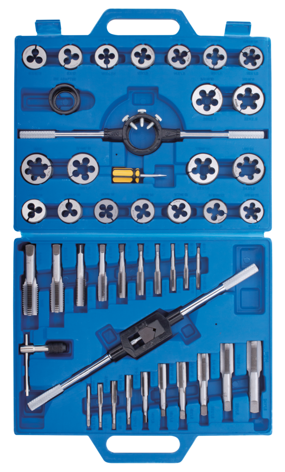 45-PIECE UNC & UNF SIZE TAP AND DIE SET