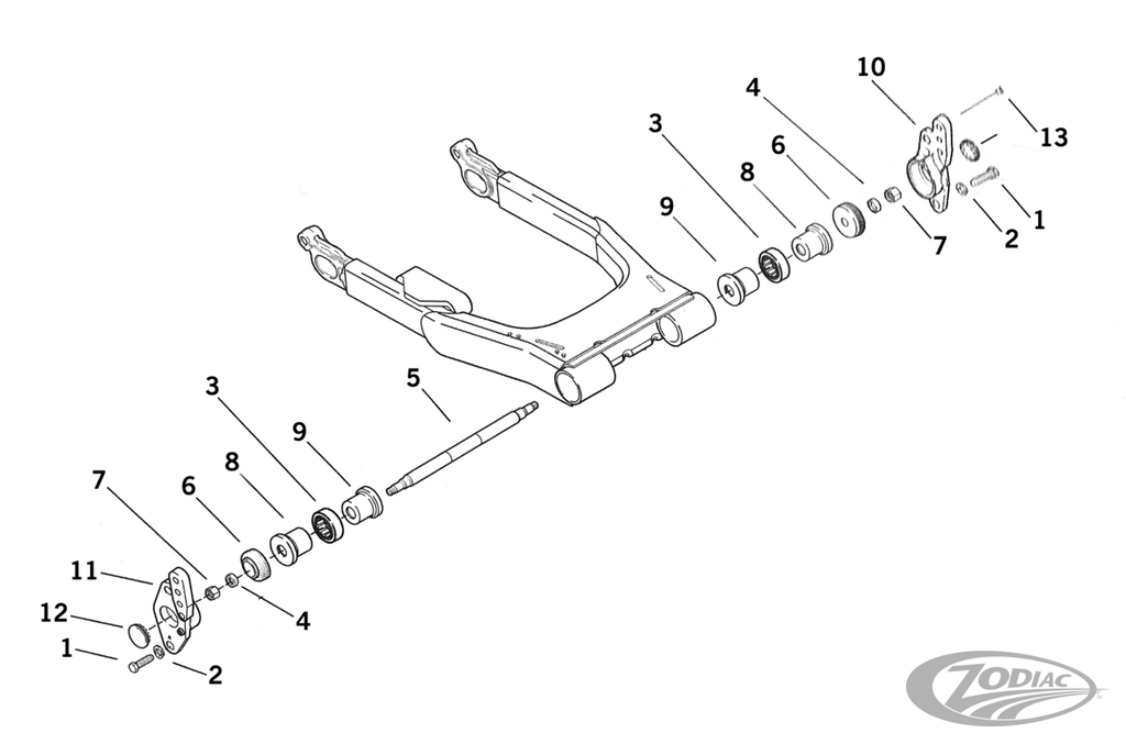 SWINGARM PARTS FOR 2002-2008 TOURING