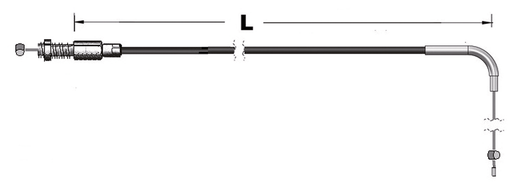 THROTTLE AND IDLE CABLES FOR USE WITH MIKUNI HSR CARBURETORS ON 1997 TO PRESENT BUELL MODELS