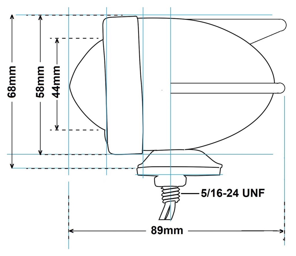 BULLET MARKER LIGHT 3 WINGS