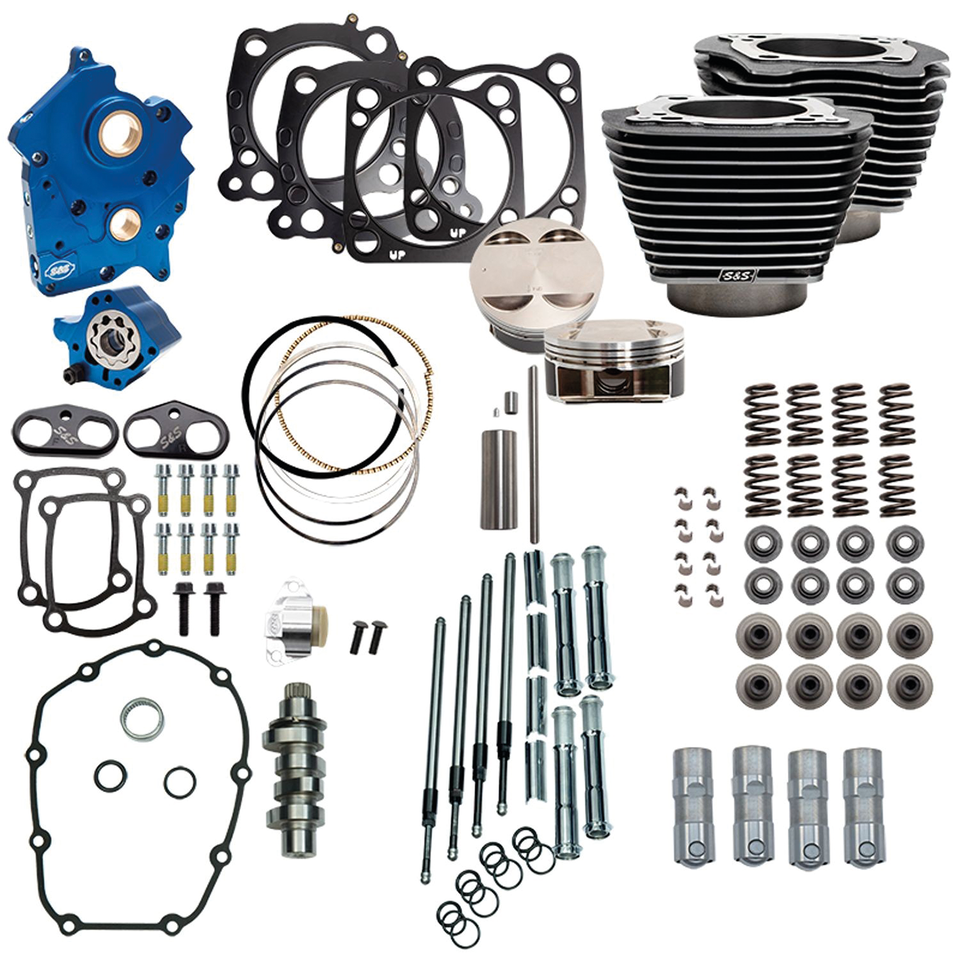 S&S 124CI, 128CI, 129CI & 132CI POWER PACKAGES FOR MILWAUKEE EIGHT