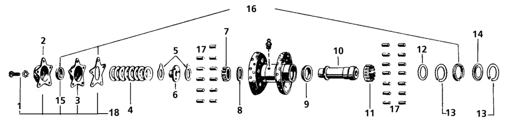 STAR HUB REPLACEMENT PARTS