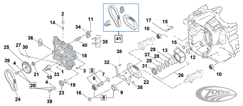 CAM CHAIN PARTS FOR EARLY TWIN CAM