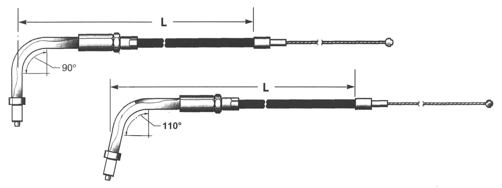 T07 - THROTTLE & IDLE CABLE 2002-2007 TOURING