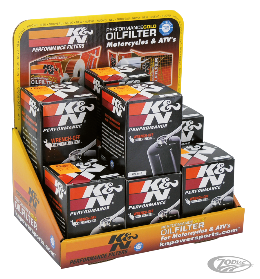 K&N WRENCH-OFF OIL FILTERS