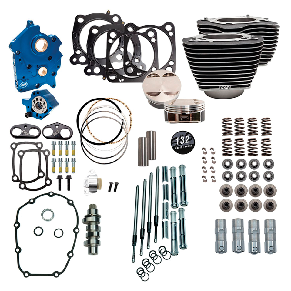 S&S 124CI, 128CI, 129CI & 132CI POWER PACKAGES FOR MILWAUKEE EIGHT