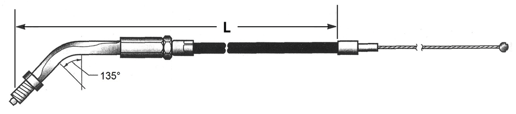 T12 - THROTTLE & IDLE CABLE 1988-1995 SPORTSTER