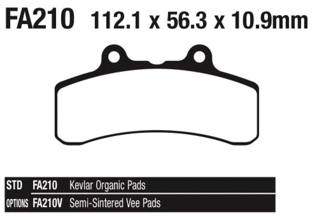 EBC FRONT DISC BRAKE PADS