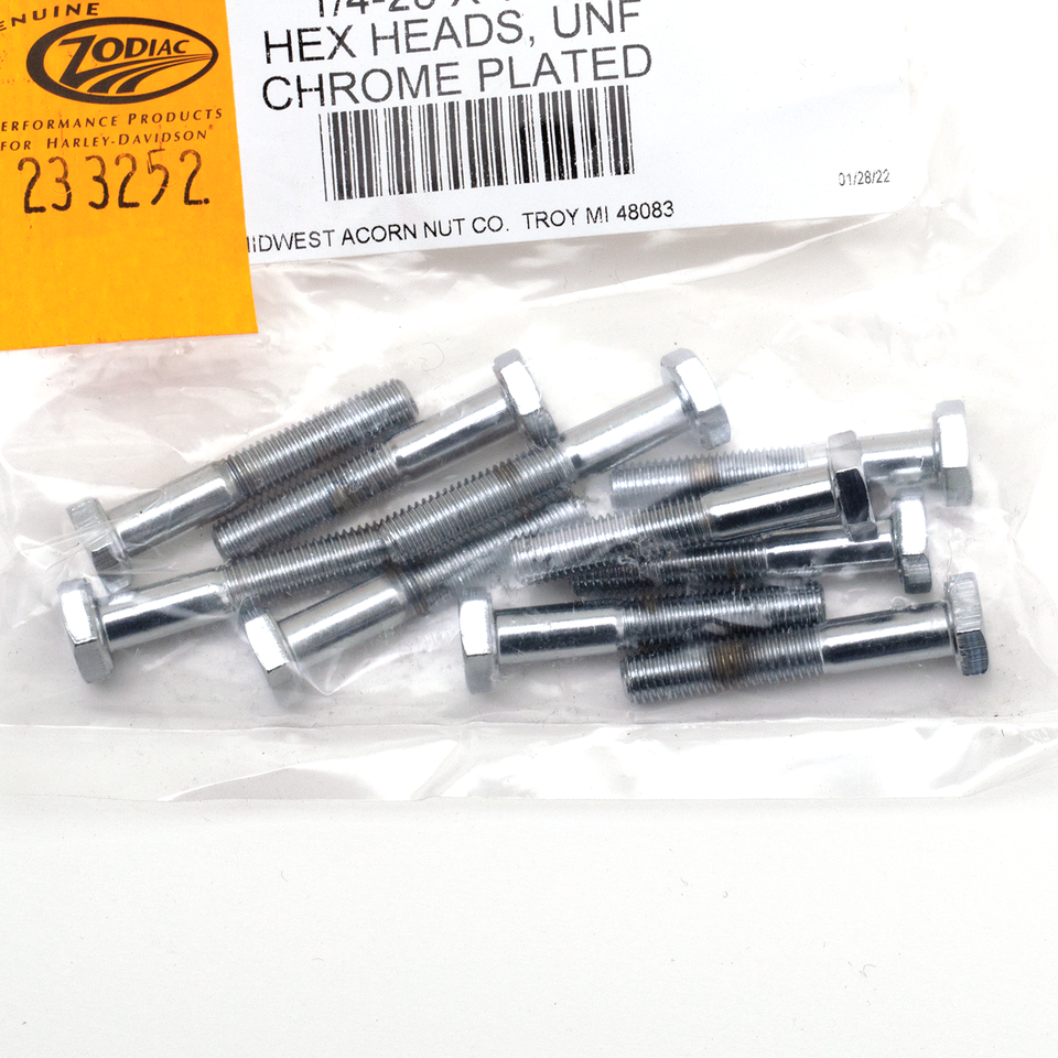 CHROME PLATED HEX HEAD CAP SCREWS ASSORTMENT