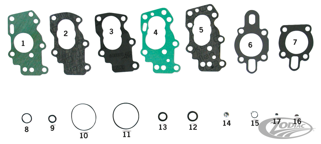 OIL PUMP GASKET, SEAL AND O-RING KITS FOR K, KH & SPORTSTER