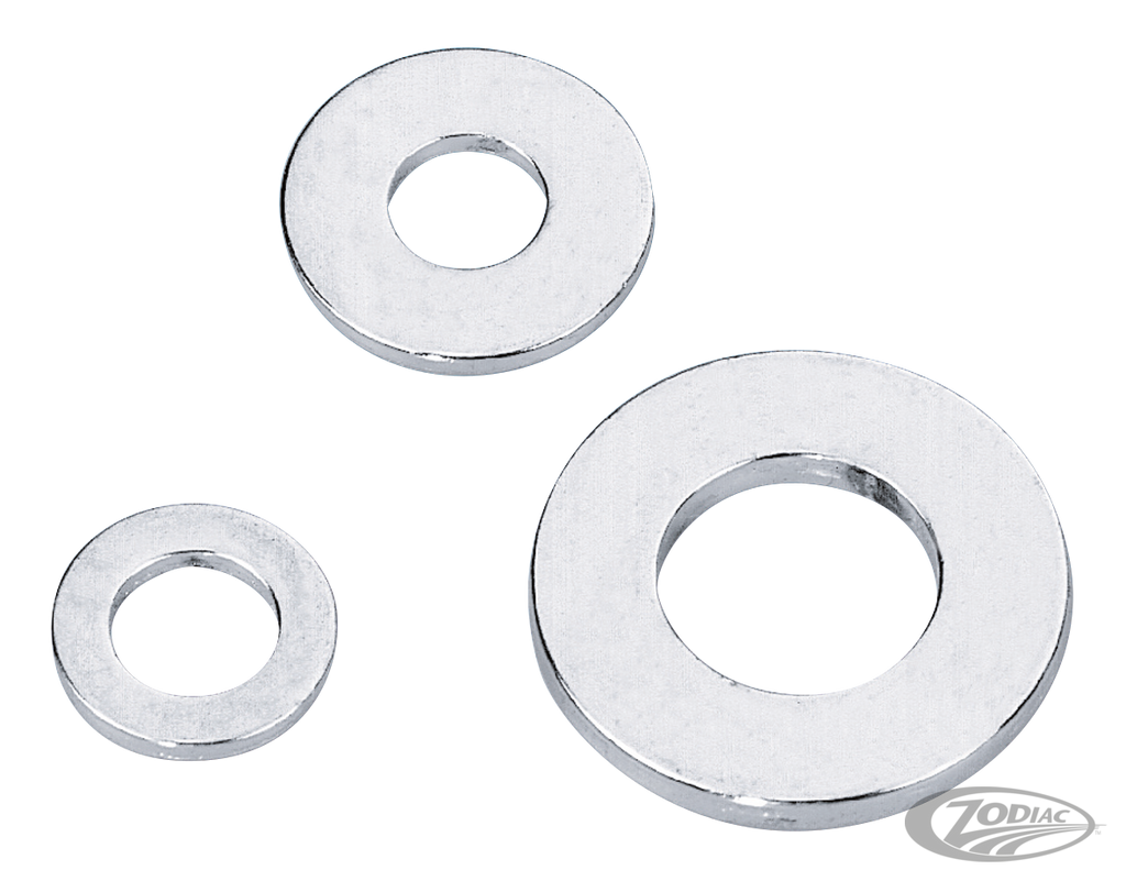 SPECIAL SIZE CHROME-PLATED FLAT WASHERS