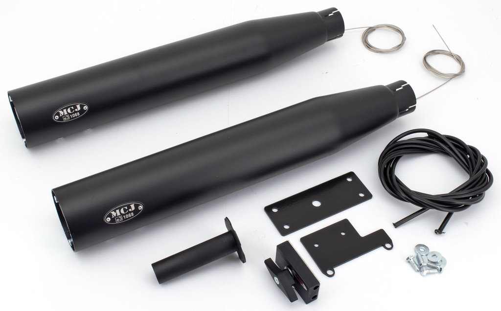 MCJ ADJUSTABLE SLIP-ON MUFFLERS FOR INDIAN SCOUT