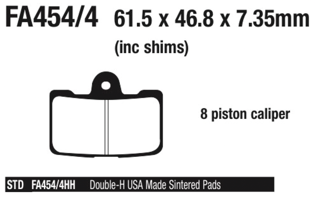 EBC FRONT DISC BRAKE PADS