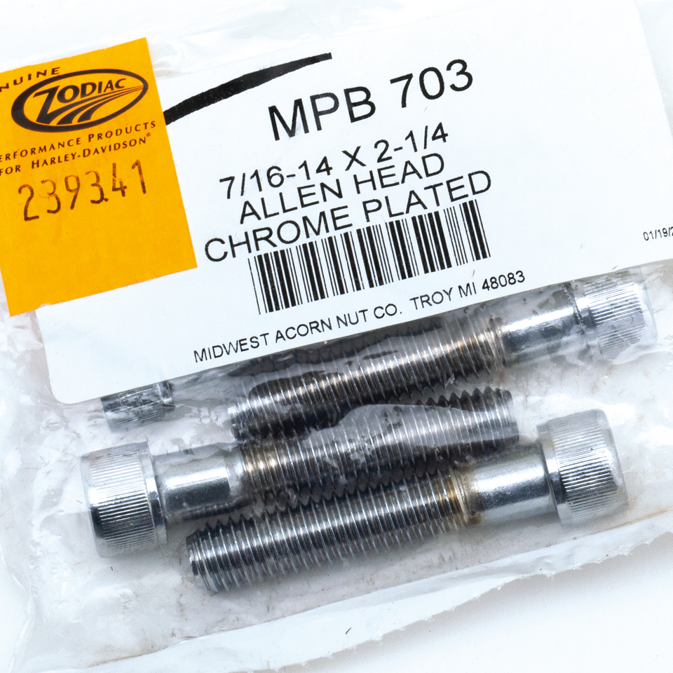 CHROME PLATED 7/16'' UNC ALLEN HEAD SCREW ASSORTMENT