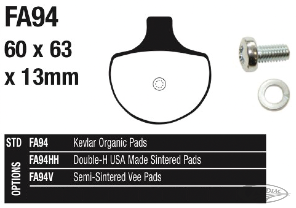 EBC FRONT DISC BRAKE PADS