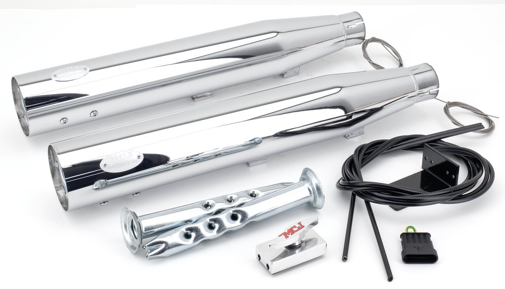 MCJ ADJUSTABLE EXHAUSTS FOR TWIN CAM SOFTAIL