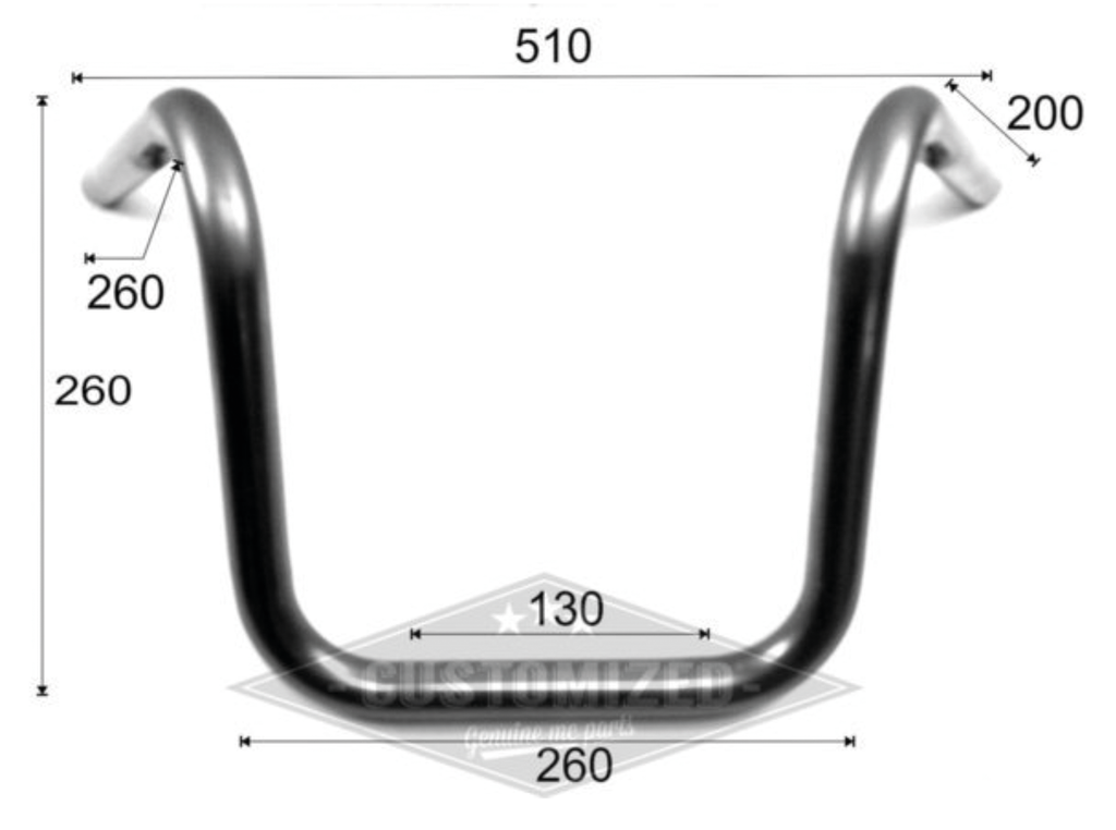 WESTLAND CUSTOMS 7/8" (22MM) DIAMETER DRAG BARS