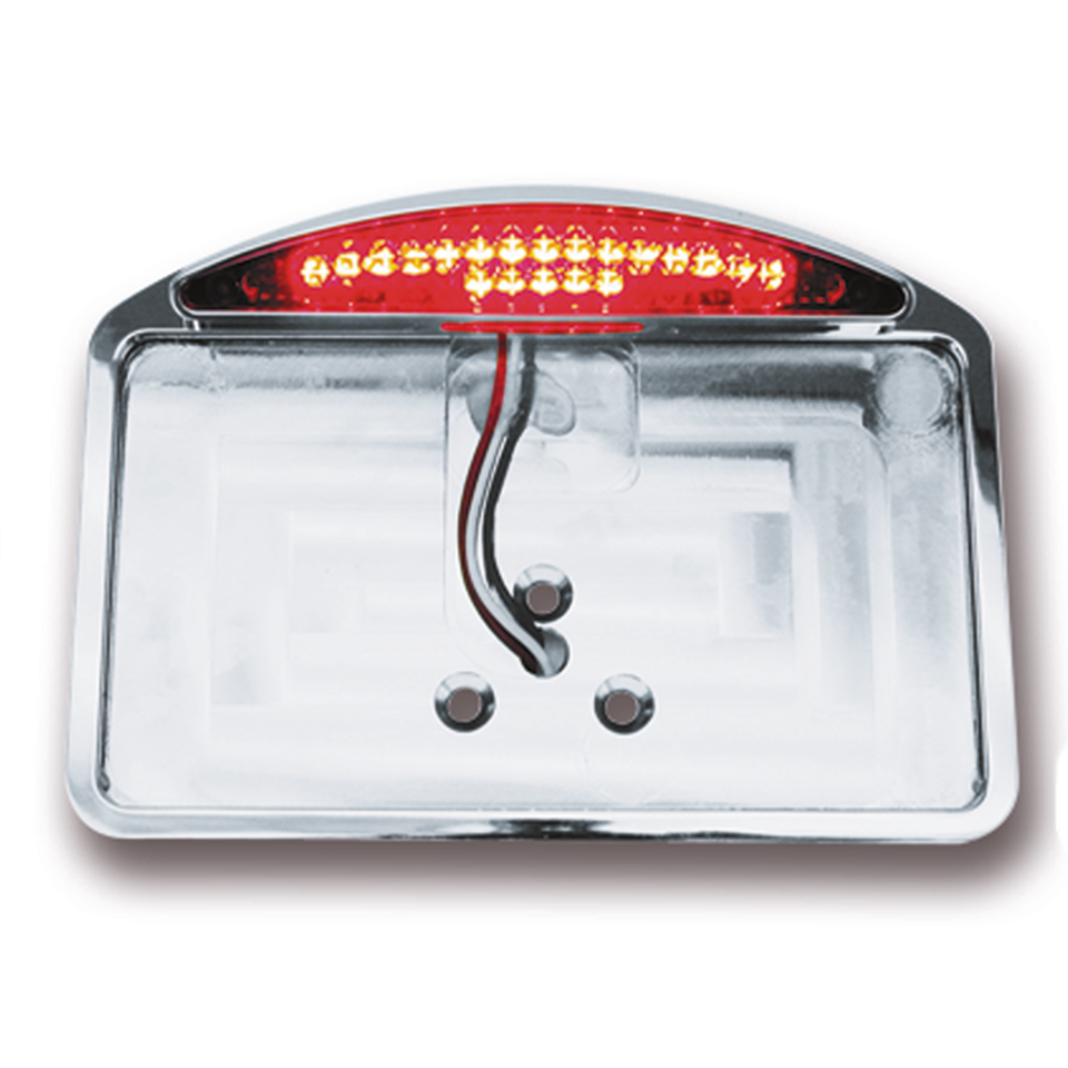 SIDE MOUNT & FENDER MOUNT LICENSE PLATE BRACKETS WITH LED TAILLIGHTS