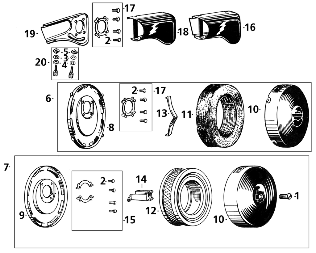AIR INTAKE AND AIR CLEANER FOR LINKERT CARBURETORS