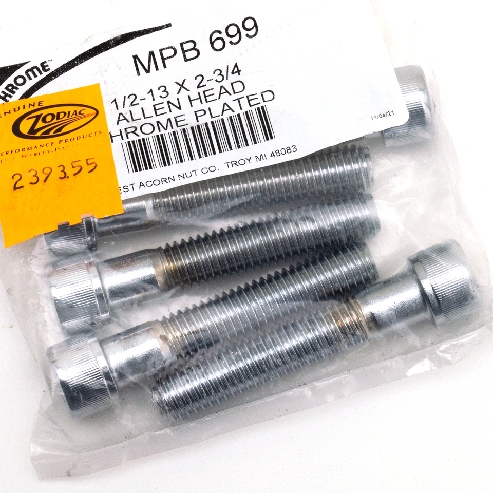 CHROME PLATED 1/2'' UNC ALLEN HEAD SCREW ASSORTMENT