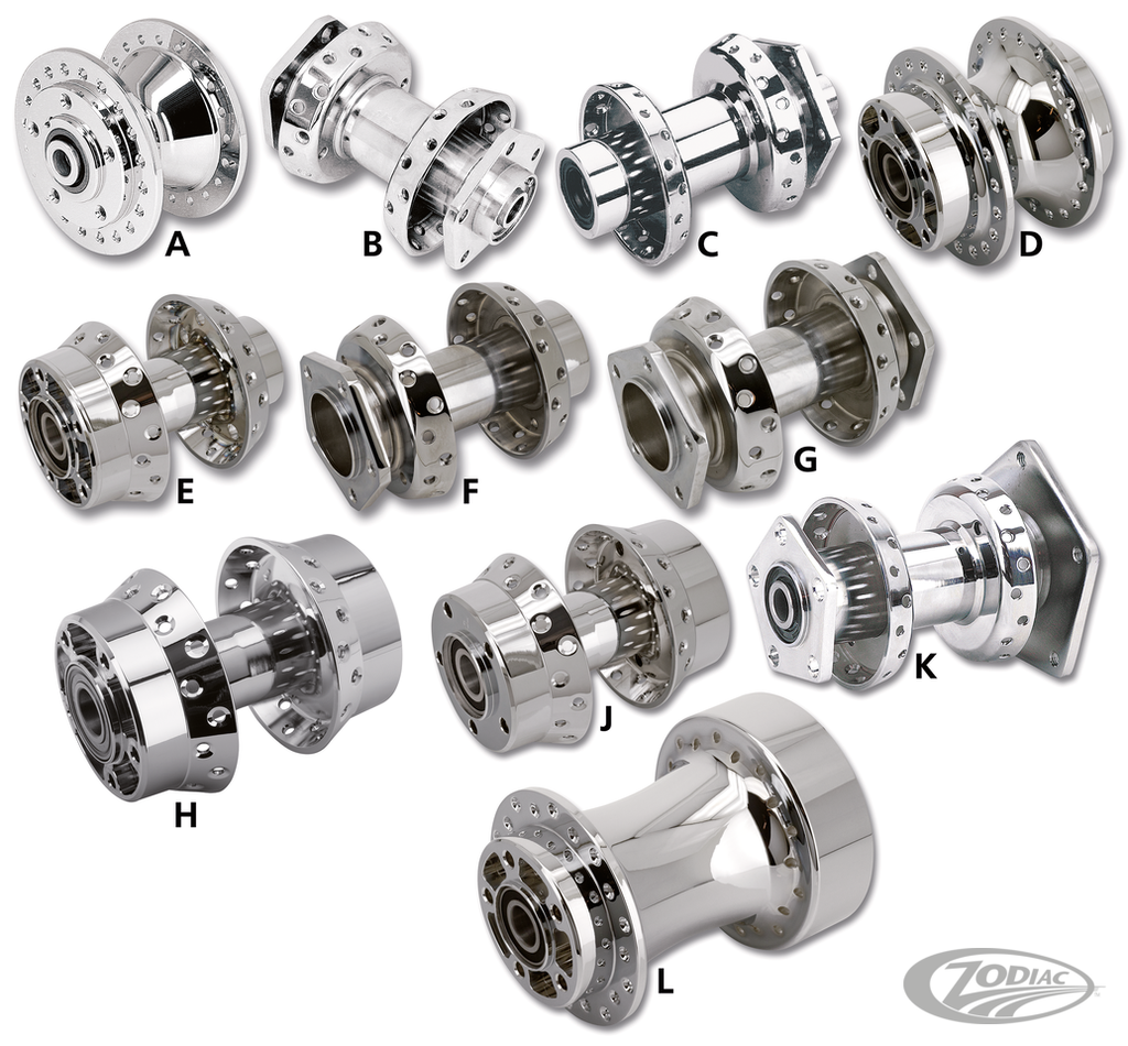 FRONT AND REAR WHEEL HUBS