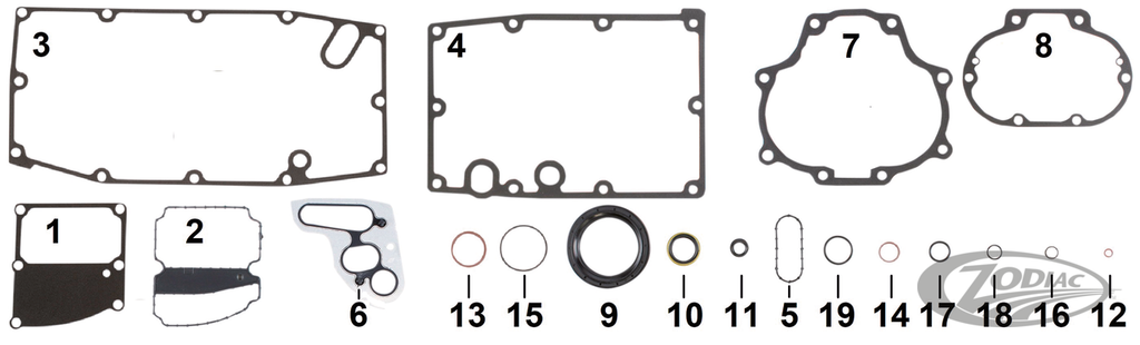 MILWAUKEE EIGHT TRANSMISSION GASKETS & SEALS