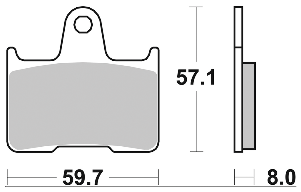 SBS REAR DISC BRAKE PADS