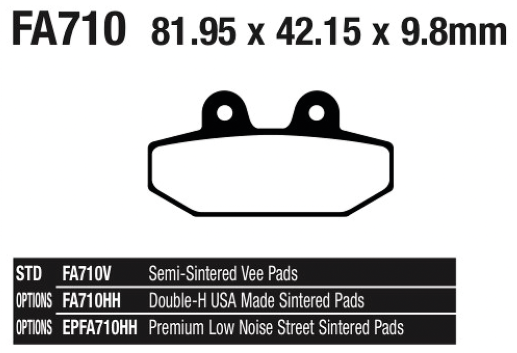 EBC REAR DISC BRAKE PADS