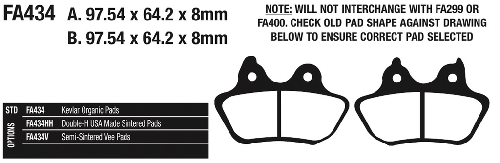 EBC REAR DISC BRAKE PADS