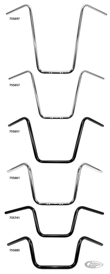 WESTLAND CUSTOMS ONE INCH DIAMETER APE HANGERS