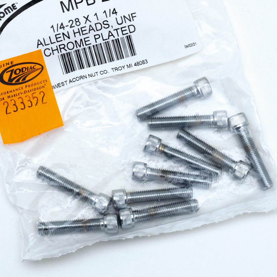 CHROME PLATED ALLEN HEAD SCREWS ASSORTMENT (1)