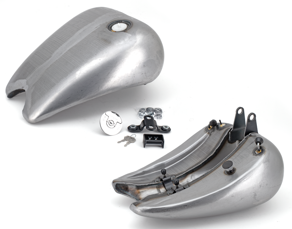 ONE PIECE STRETCHED SMOOTH TOP STEEL GAS TANK FOR SOFTAIL MODELS