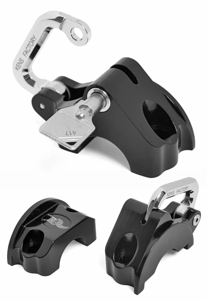 KEN'S FACTORY HANDLEBAR CONTROL MOUNTED HELMET LOCK