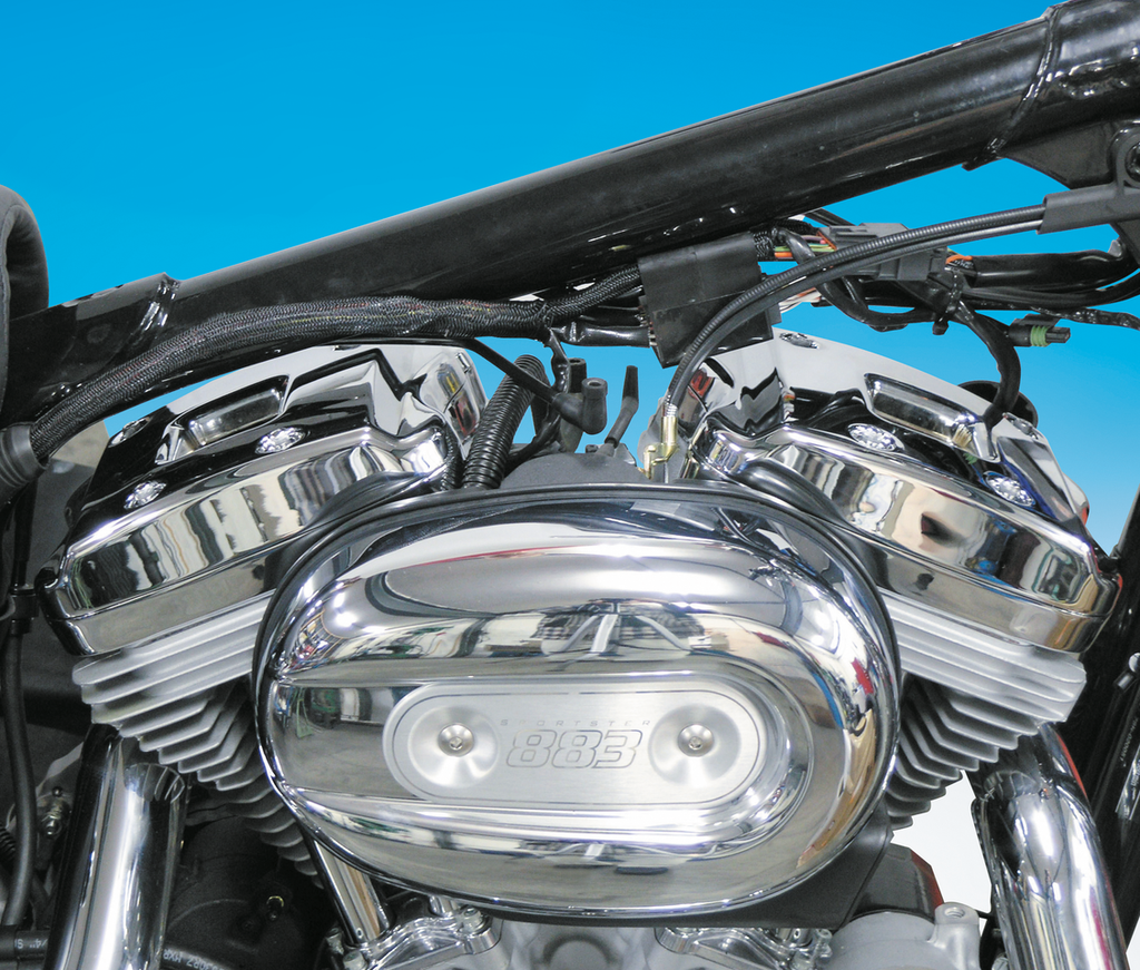 CHROME ROCKER COVERS FOR 2004 TO PRESENT SPORTSTER