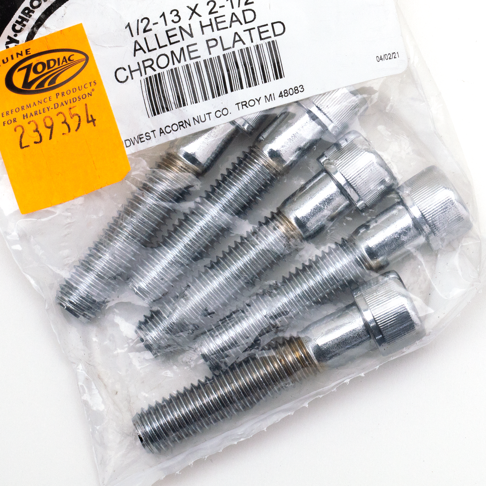 CHROME PLATED 1/2'' UNC ALLEN HEAD SCREW ASSORTMENT
