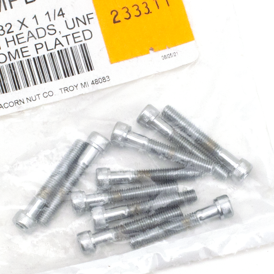 CHROME PLATED ALLEN HEAD SCREWS ASSORTMENT