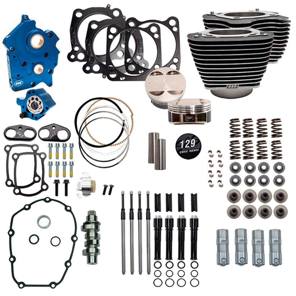 S&S 124CI, 128CI, 129CI & 132CI POWER PACKAGES FOR MILWAUKEE EIGHT