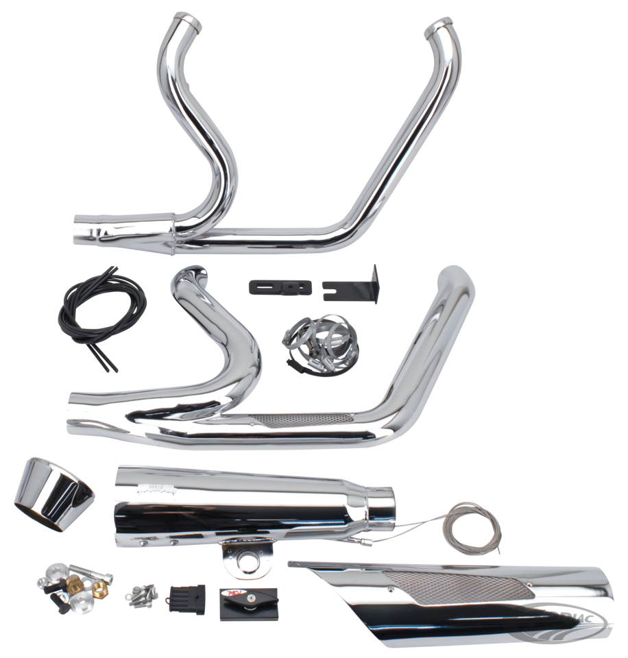 MCJ ADJUSTABLE 2-INTO-1 FOR TWIN CAM SOFTAIL
