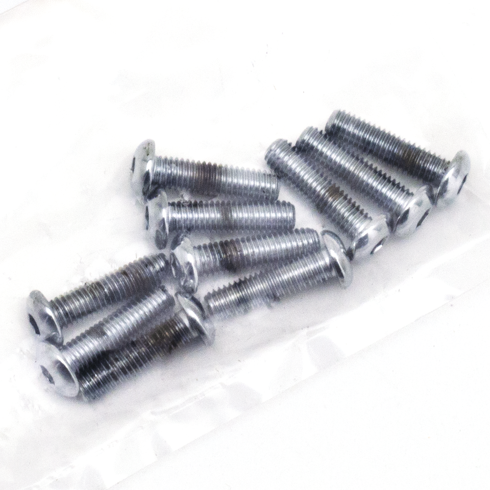 CHROME PLATED BUTTON HEAD ALLEN SCREWS ASSORTMENT