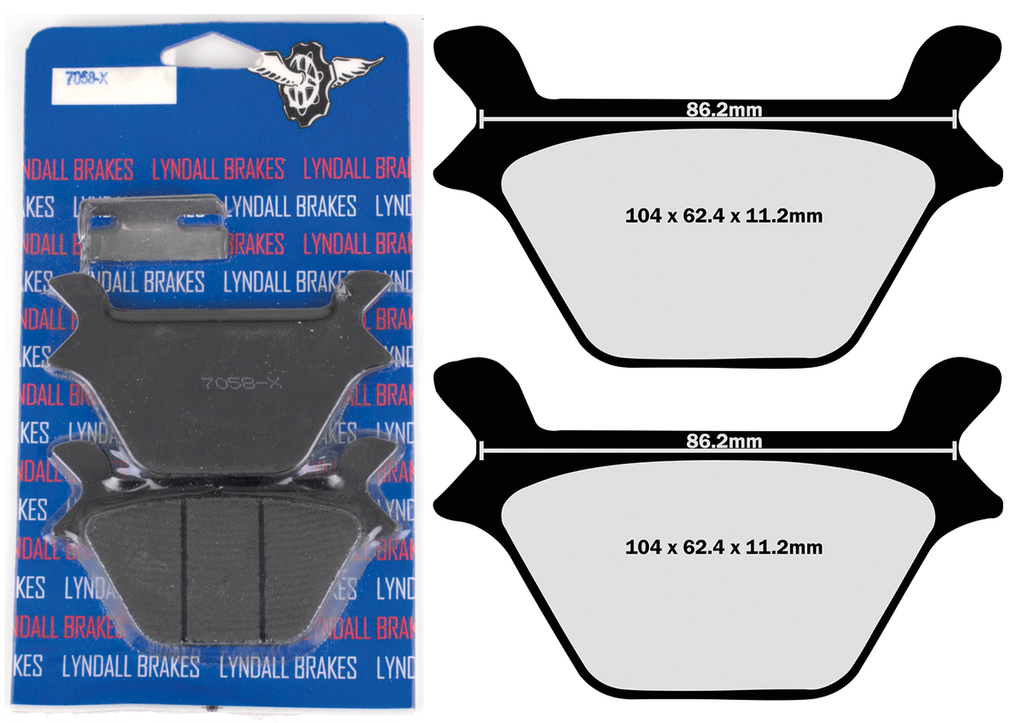 LYNDALL BRAKE PAD SETS, REAR